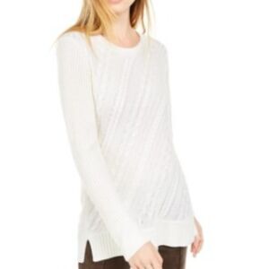 Calvin Klein Women's Chunky Cable Knit Pullover, Sz XL, NWT